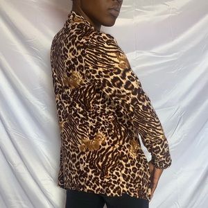Cheetah print Shawl lightweight cardigan